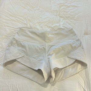 Rare Lululemon running shorts white
